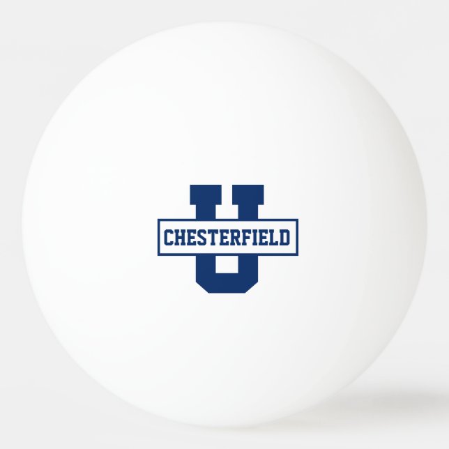 Balle De Ping Pong Modèle monogramme de l'équipe sportive personnalis (Devant)