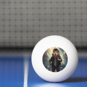 Balle De Ping Pong "Mohawk Capybara : Rockin' the River !"