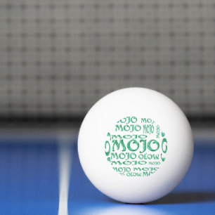 Balle De Ping Pong Mojo green magic white ping-pong ball 3 étoiles