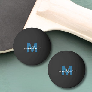 Balle De Ping Pong Monogramme Bleu