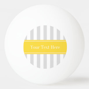 Balle De Ping Pong Monogramme de nom d'ananas de rayure de lt blanc