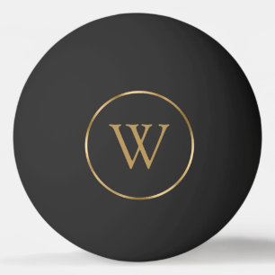 Balle De Ping Pong Monogramme noir