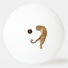 Monogramme personnalisé Tiger animal sauvage