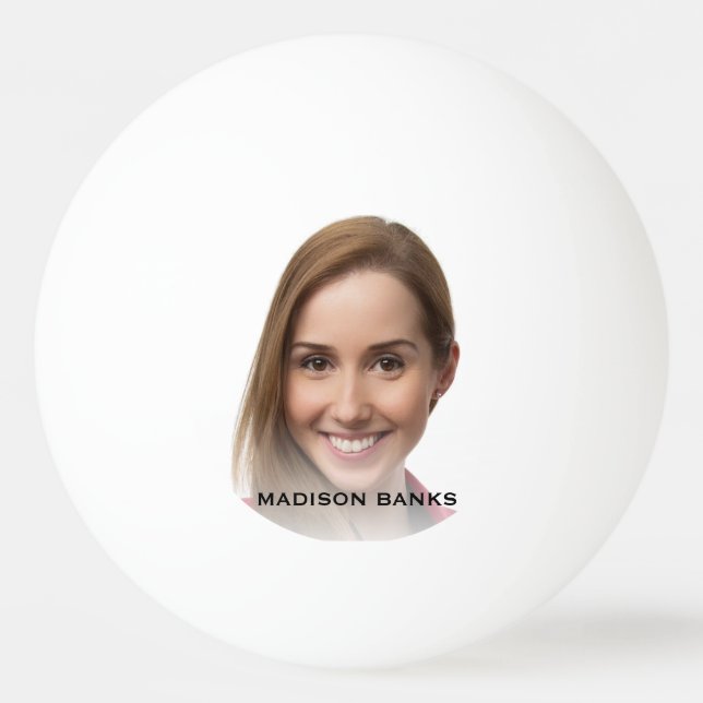 Balle De Ping Pong Monogramme Photo Fun Fab Cool Ping Pong Ball (Devant)