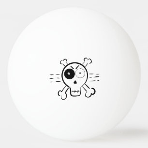 Balle De Ping Pong monstre crâne moche pirates personnage de dessin a