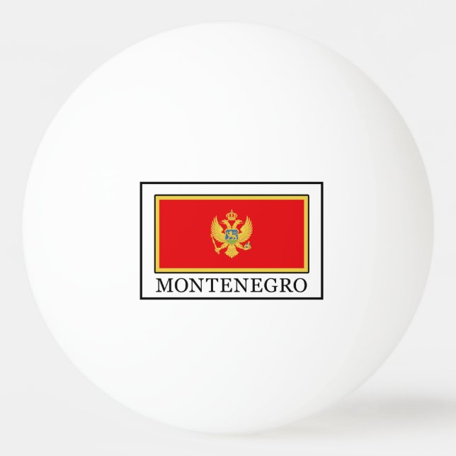 Balle De Ping Pong Monténégro (Devant)