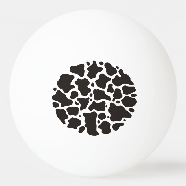 Balle De Ping Pong Motif de vache Ping-Pong Ball (Devant)