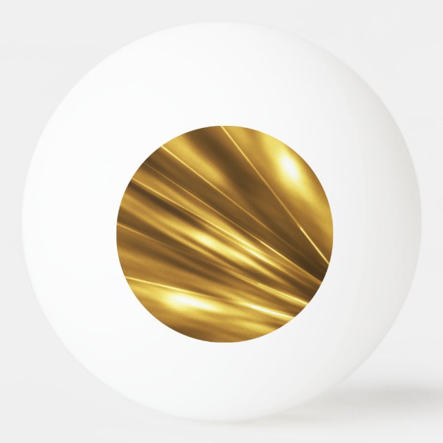 Balle De Ping Pong Motif OR PUR / brillance or (Dos)