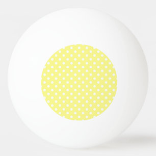 Balle De Ping Pong Motif Pois blanc clair