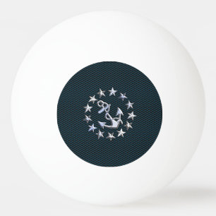 Balle De Ping Pong Mousse de mer Chrome Yacht Drapeau Automotive Gril