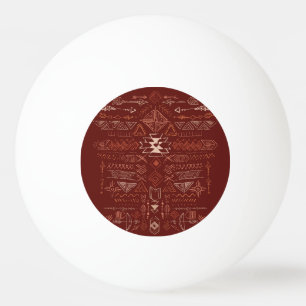 Balle De Ping Pong Navajo Aztec : Ethnic Doodle Motif.