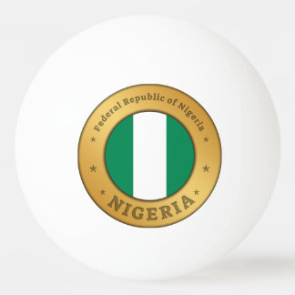 Balle De Ping Pong Nigeria Flag