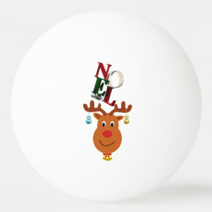 Balle De Ping Pong Noel Deer Bells Bauble Rudolf Snowflakes Noël