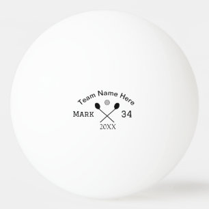 Balle De Ping Pong Nom de l'équipe ici ajouter le nom paddle golf à b
