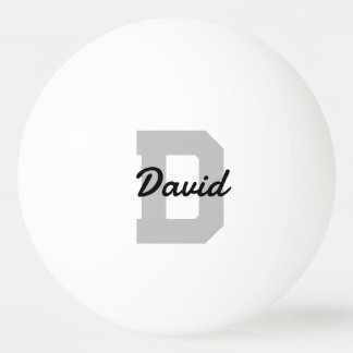Balle De Ping Pong Nom du monogramme personnalisé