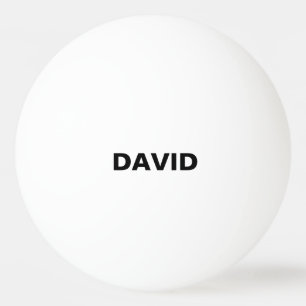 Balle De Ping Pong Nom Ou Logo Personnalisé Minimaliste