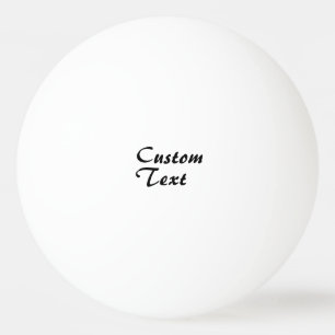 Balle De Ping Pong Nom personnalisé Texte personnalisé