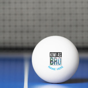 BALLE DE PING PONG NOUVELLE-ZÉLANDE PERSONNALISÉE KIWI PAUA PING PONG