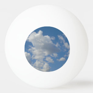 Balle De Ping Pong Nuages blancs/gris et ciel bleu