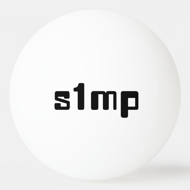Balle De Ping Pong Numéro Un Simp (Devant)