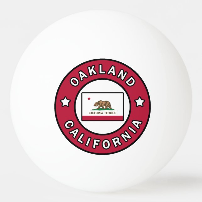 Balle De Ping Pong Oakland Californie (Devant)
