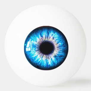Balle De Ping Pong oeil bleu