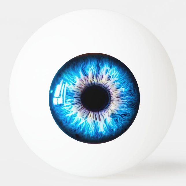 Balle De Ping Pong oeil bleu (Devant)