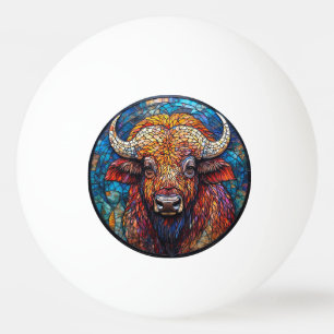 Balle De Ping Pong Œuvre d'art en verre coloré de Buffalo