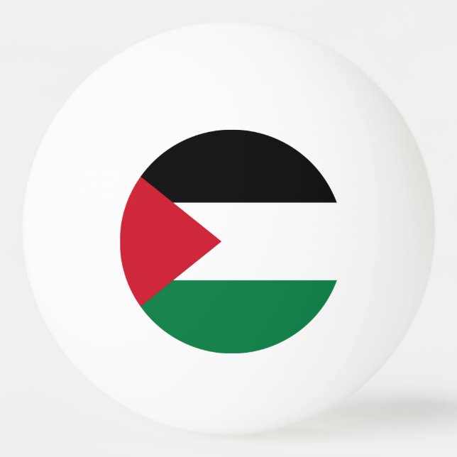 Balle De Ping Pong officiellement le drapeau de l'État de Palestine (Devant)