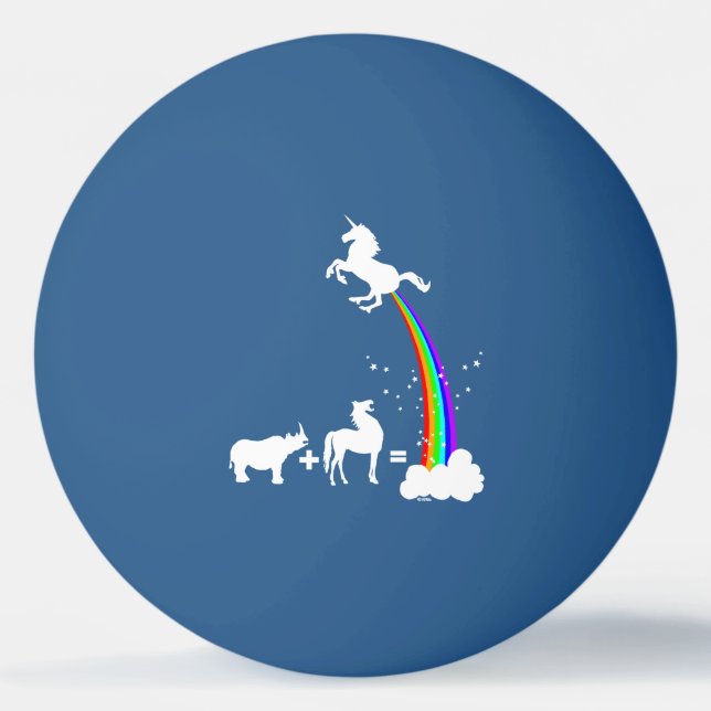 Balle De Ping Pong Origine de licorne (Devant)