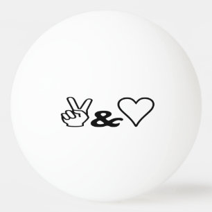 Balle De Ping Pong Paix et amour