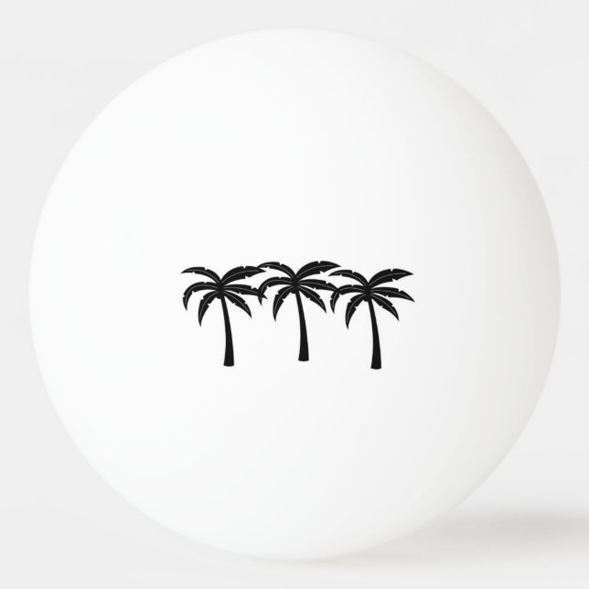 Balle De Ping Pong Palmiers tropicaux (Dos)
