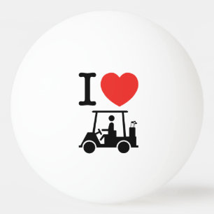 Balle De Ping Pong Panier de golf I Heart (Love)