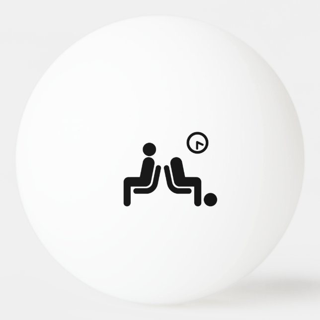 Balle De Ping Pong Panneau d'attente long (Devant)