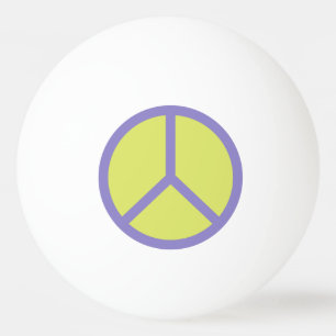 Balle De Ping Pong Panneau de Paix Coloré Boules de ping-pong personn