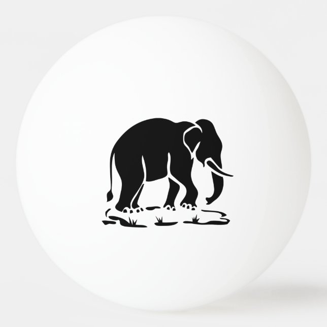 Balle De Ping Pong Panneau de trekking des éléphants asiatiques devan (Devant)