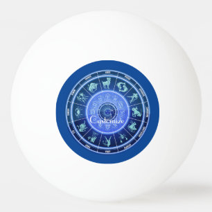 Balle De Ping Pong Panneau solaire Zodiac Calendrier Astrologie Thund