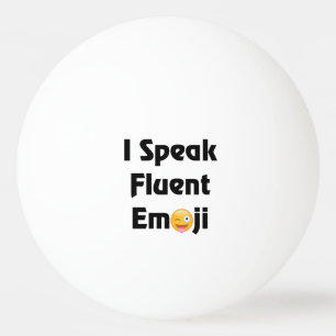 Balle De Ping Pong Parlez Emoji fluide