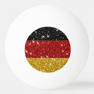 Balle De Ping Pong Parties scintillant Allemagne Drapeau avec étincel