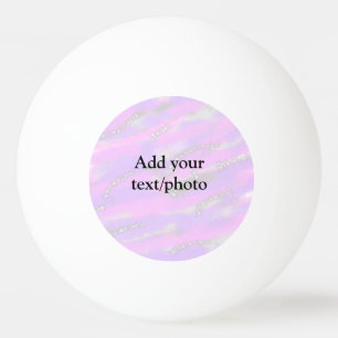 Balle De Ping Pong Parties scintillant pastel simple coloré ajouter v