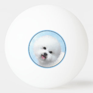 Balle De Ping Pong Peinture Bichon Frise - Cute Original Chien Art