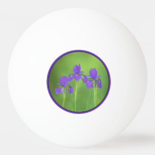 Balle De Ping Pong Peinture Iris Violet - Art Fleur Originale