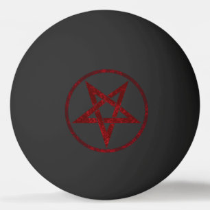 Balle De Ping Pong Pentagram Red Devil