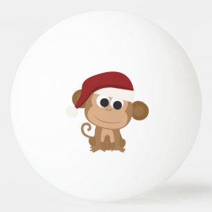 Balle De Ping Pong Père Noël Monkey