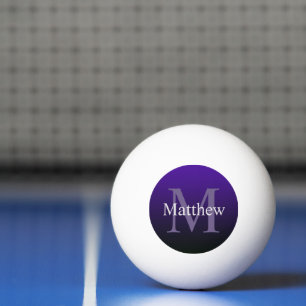 Balle De Ping Pong Personnalisé violet noir