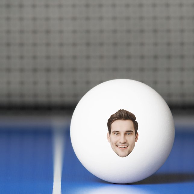 Balle De Ping Pong Personnalisé Visage Funny Beer Bachelor Party Pers (Filet)