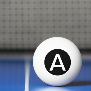 Balle De Ping Pong Personnaliser simple Noir couleur solide
