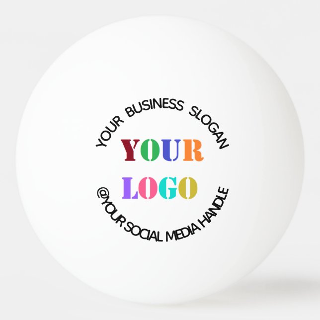 Balle De Ping Pong Personnalisez votre logo d'entreprise et votre bal (Devant)