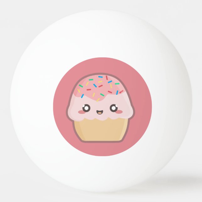 Balle De Ping Pong Petit gâteau de Kawaii (Devant)