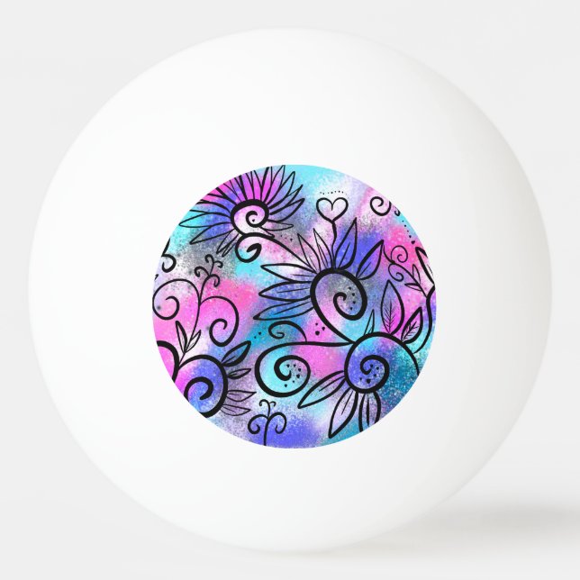 Balle De Ping Pong Petit oiseau drôle (Devant)